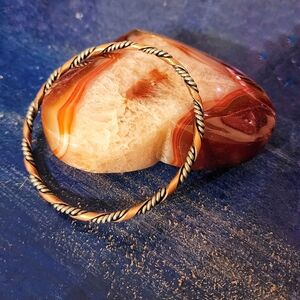 ✨️Vintage Twisted Copper And Silver Bangle